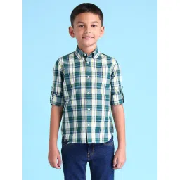 U.S. Polo Assn. Boys Green Full Sleeves Shirt-picture-45