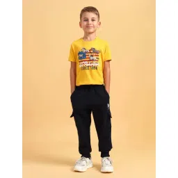 U.S. Polo Assn. Boys Navy Cotton Solid Trousers-picture-11