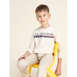 U.S. Polo Assn. Boys Nude Cotton Printed Sweatshirt-picture-19