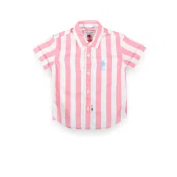 U.S. Polo Assn. Boys Pink Striped Shirt-picture-20