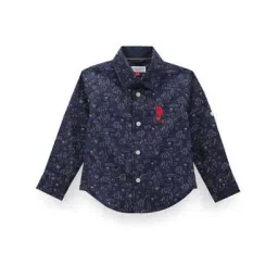u.s. polo assn. Boys Printed Regular Fit Pure Cotton Shirt-picture-14