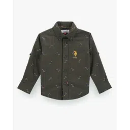 u.s. polo assn. Boys Printed Regular Fit Shirt-picture-26