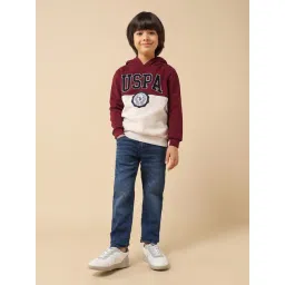 U.S. Polo Assn. Boys Red Cotton Applique Sweatshirt-picture-43