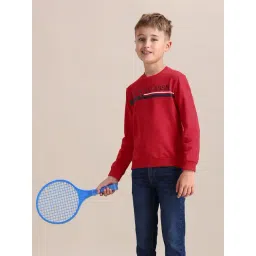 U.S. Polo Assn. Boys Red Cotton Printed Sweatshirt-picture-34