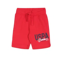 U.S. Polo Assn. Boys Red Logo Printed Shorts-picture-48