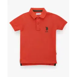 u.s. polo assn. Boys Regular Fit Cotton Polo T-Shirt with Logo Embroidery-picture-18