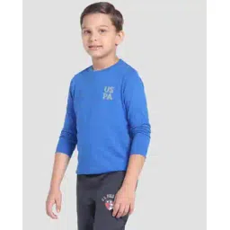 u.s. polo assn. Boys Regular Fit Crew-Neck T-Shirt with Logo Print-picture-17
