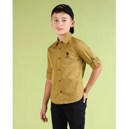 u.s. polo assn. Boys Regular Fit Shirt with Logo Embroidered-picture-27