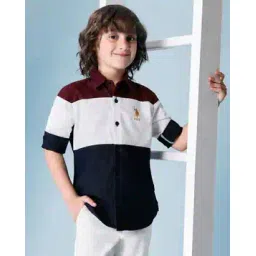 u.s. polo assn. Boys Regular Fit Shirt with Spread Collar-picture-21