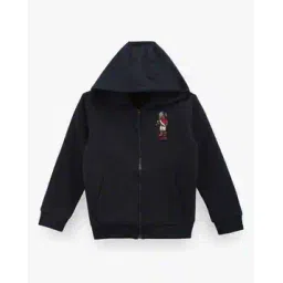 u.s. polo assn. Boys Regular Fit Zip-Front Hoodie with Split- Kangroo Pockets-picture-51
