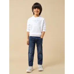 U.S. Polo Assn. Boys White Cotton Embossed Sweatshirt-picture-31