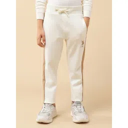 U.S. Polo Assn. Boys White Cotton Joggers-picture-38