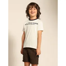 U.S. Polo Assn. Boys White Cotton Logo T-Shirts-picture-34
