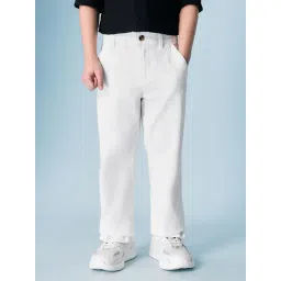 U.S. Polo Assn. Boys White Cotton Trousers-picture-46