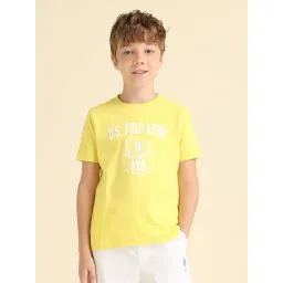 U.S. Polo Assn. Boys Yellow Regular Fit T-shirts-picture-37