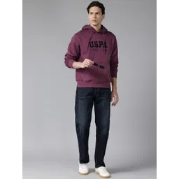 U.S. Polo Assn. Brand Logo Applique Detail Hooded Fleece Pullover image 5