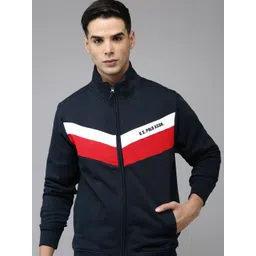 U.S. Polo Assn. Brand Logo Printed Colourblocked Sweatshirt-picture-15