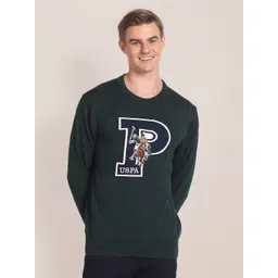 U.S. Polo Assn. Brand Logo Woven Design Cotton Pullover with Applique Detail-picture-22