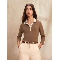 U.S. Polo Assn. Brown Cotton Regular Fit Polo T-Shirt-picture-29