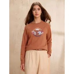 U.S. Polo Assn. Brown Cotton Regular Fit Printed Sweatshirt-picture-14