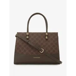 U.S. Polo Assn. Brown Printed Satchel Handbag-picture-46