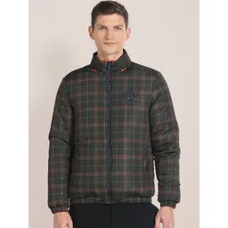 U.S. Polo Assn. Checked Hooded Reversible Padded Jacket-picture-26