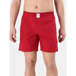 U.S. Polo Assn. Coral Red Solid Pure Cotton Boxers I108-125-PL-picture-12