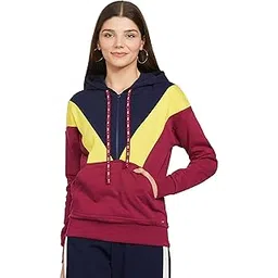 u.s. polo assn. Cotton Women And Hooded Colour Block Sweatshirt-picture-19