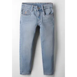 US Polo Assn Cotton Woven Slim Fit Denim Solid Color Weave Jeans - Light Blue-picture-16