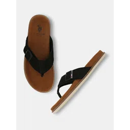 U.S. Polo Assn. Cushioned Footbed Leather Comfort Sandals-picture-10