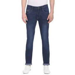 U.S. Polo Assn. Dark Blue Cotton Slim Fit Jeans-picture-11