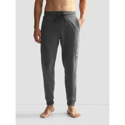 U.S. Polo Assn. Dark Grey Regular Fit Logo Print Lounge Pants-picture-48