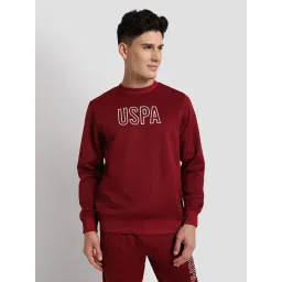 U.S. Polo Assn. Dark Red Regular Fit Round Neck Active Sweatshirt-picture-45