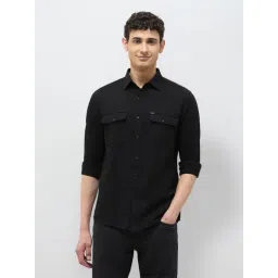 U.S. Polo Assn. Denim Co. Black Cotton Regular Fit Denim Shirt-picture-35