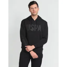 U.S. Polo Assn. Denim Co. Black Cotton Regular Fit Printed Hooded Sweatshirt-picture-41