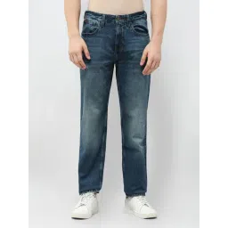 U.S. Polo Assn. Denim Co. Blue Cotton Relaxed Fit Distressed Jeans-picture-43