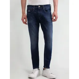 U.S. Polo Assn. Denim Co. Blue Cotton Tapered Fit Jeans-picture-47