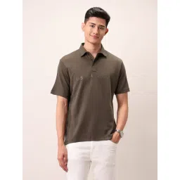 U.S. Polo Assn. Denim Co. Brown Cotton Slim Fit Printed Polo T-Shirt-picture-14