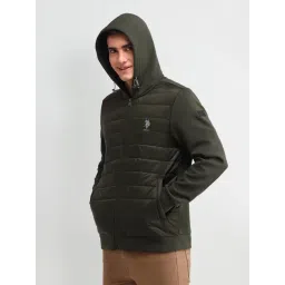 U.S. Polo Assn. Denim Co. Green Polyester Regular Fit Logo Jacket-picture-34