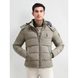 U.S. Polo Assn. Denim Co. Green Regular Fit Hooded Jacket-picture-21