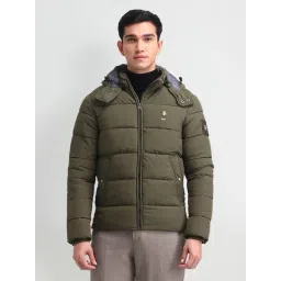 U.S. Polo Assn. Denim Co. Green Regular Fit Hooded Jacket-picture-20