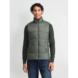 U.S. Polo Assn. Denim Co. Green Regular Fit Quilted Hooded Jacket-picture-25