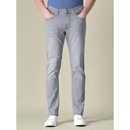 U.S. Polo Assn. Denim Co. Grey Cotton Solid Slim Fit Jeans-picture-40