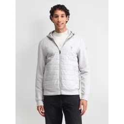 U.S. Polo Assn. Denim Co. Grey Regular Fit Hooded Jacket-picture-23