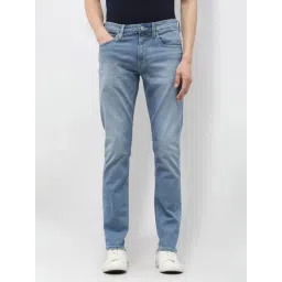 U.S. Polo Assn. Denim Co. Sky Blue Cotton Slim Fit Jeans-picture-28