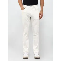 U.S. Polo Assn. Denim Co. White Cotton Slim Fit Jeans-image-19