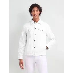 U.S. Polo Assn. Denim Co. White Regular Fit Denim Jacket-image-11