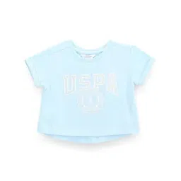 u.s. polo assn. Girls Brand Print Regular Fit Round-Neck T-Shirt-picture-23