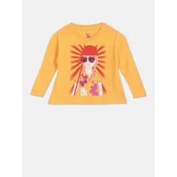 U.S. Polo Assn. Girls Graphic Printed Long Sleeves Pure Cotton T-shirt-picture-11