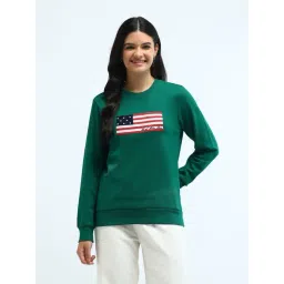 U.S. POLO ASSN. Green Cotton Embroidered Sweatshirt-picture-15